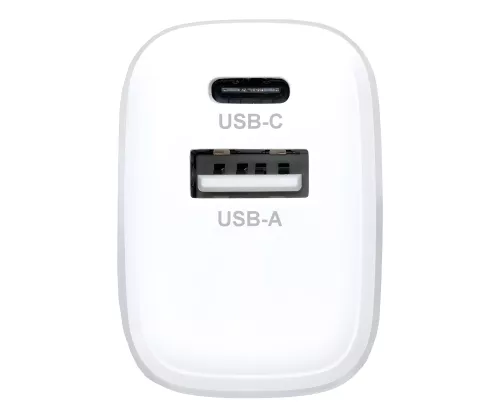 30x PW-20WCA (USB C+A 20W nabíječka) bílá v displeji s počítadlem DINIC